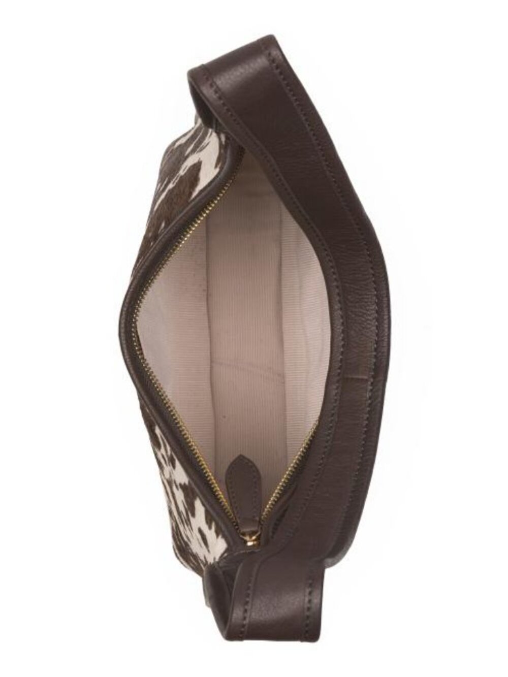 MARGOT Leather Curved Zip Hobo - Picture 3 of 4